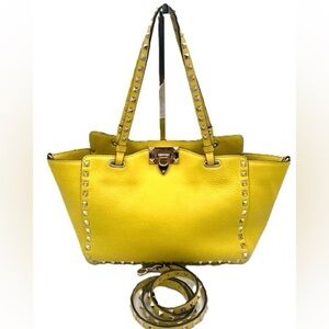 Valentino Garavani Rock Studded Satchel with COA